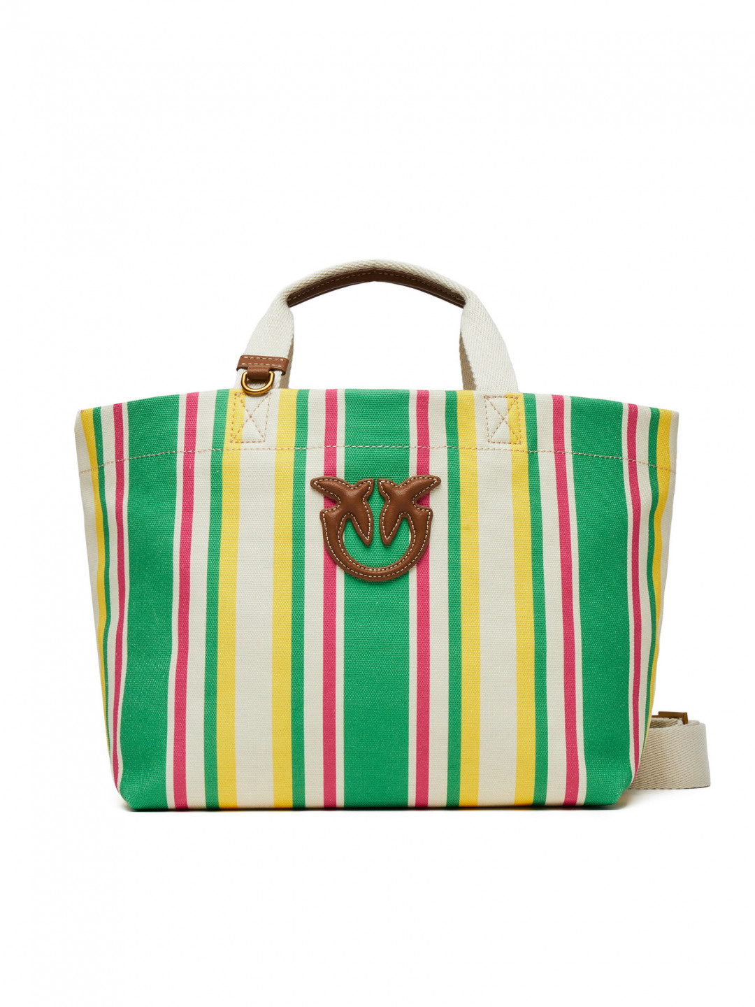 PINKO Kabelka Shopping Bag Medium PE 25 PLTT 104753 A2G5 Zelená